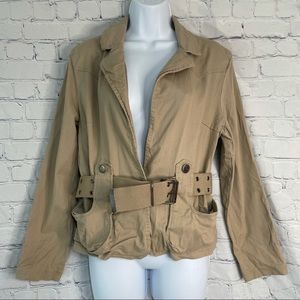 Jennyfer J Khaki Jacket Large